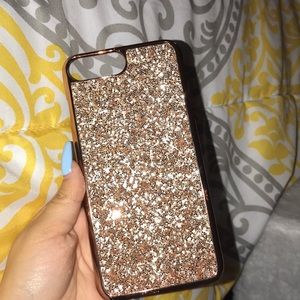 Iphone 6/7/8 plus gold glitter case